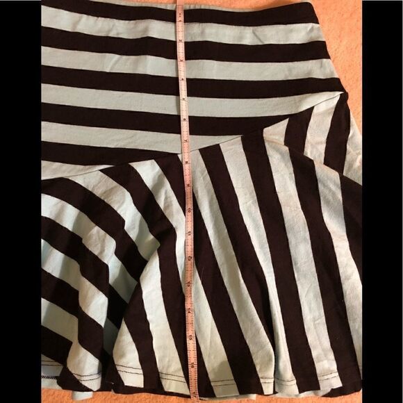 Patterson J Kincaid Gris Striped Skirt Turq/Black - Picture 7 of 8